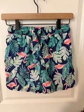 Carter's Swim Trunks - Tropical & Pink Flamingo Size 8.